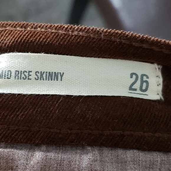 Francesca's Harper Heritage Midrise Patty Skinny Corduroy Pants Size 26 - Picture 6 of 8